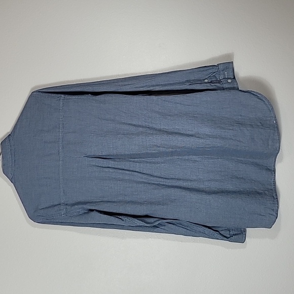 Toad & Co Mixologist Tunic Dress Size S Pockets Organic Cotton Long Sleeve Blue - Picture 8 of 11